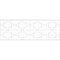 Ekena Millwork Set of Four Panels for 94 1/2"W x 32 1/4"H Gypsum Fretwork Wainscot Wall Paneling WPKP16X01X47GYP - alternate 5